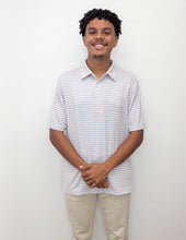 Load image into Gallery viewer, Southern Shirt Co. Men's Tybee Stripe Polo in Maverick