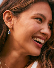 Load image into Gallery viewer, Kendra Scott Ada Star Small Drop Earrings Gold Cobalt Blue Illusion