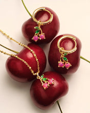 Load image into Gallery viewer, Kendra Scott Cherry Huggie Earrings