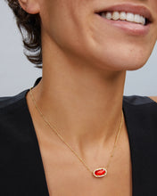 Load image into Gallery viewer, Kendra Scott Elisa Gold Necklace in Red Illusion