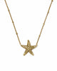 Kendra Scott Parker Starfish MTL Necklace Vintage Gold
