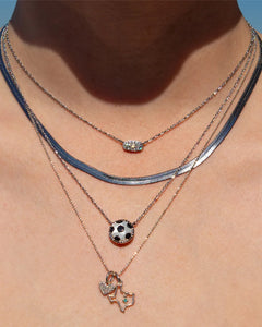 Kendra Scott Soccer Silver Short Pendant Necklace