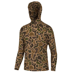 Local Boy Heather Blend Hoodie in Old School Camo