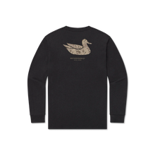 Load image into Gallery viewer, Southern Marsh Camo Duck Originals LS Tee Washed Graphite