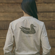 Load image into Gallery viewer, Southern Marsh Camo Duck Originals LS Tee Washed Oatmeal