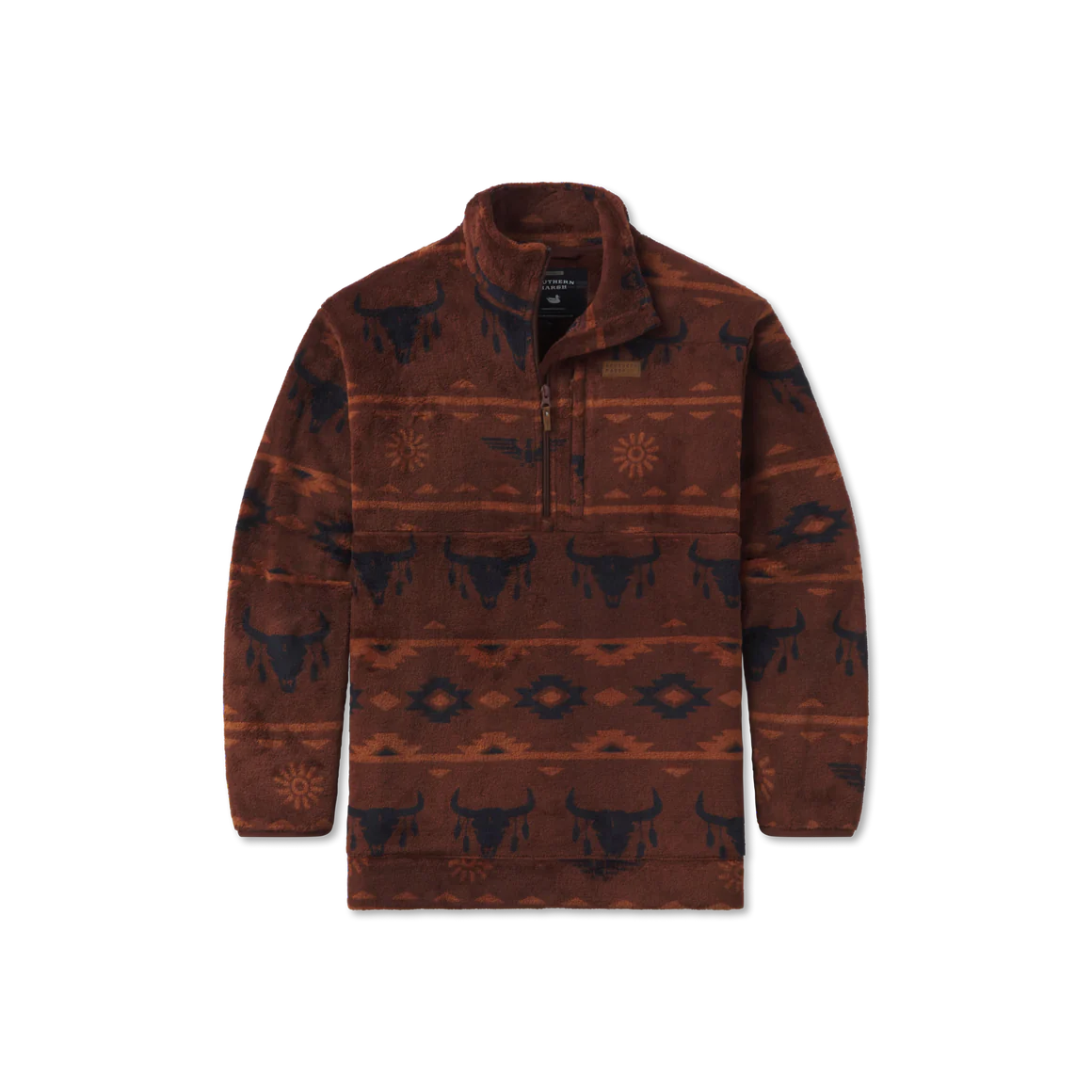 Southern Marsh Marfa Valley Fleece Pullover Burnt Red