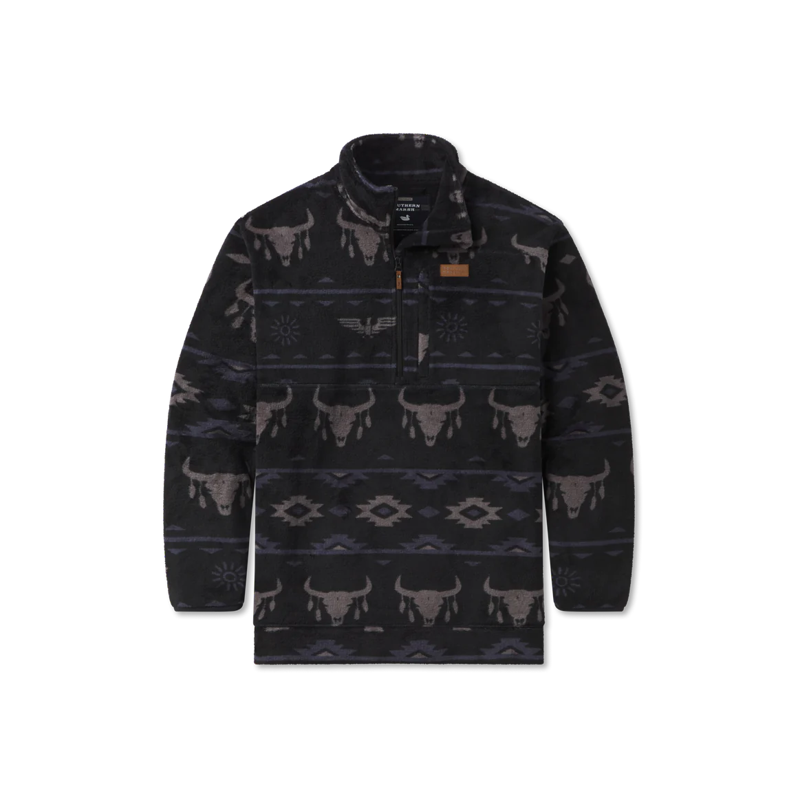 Southern Marsh Marfa Valley Fleece Pullover Charcoal Gray