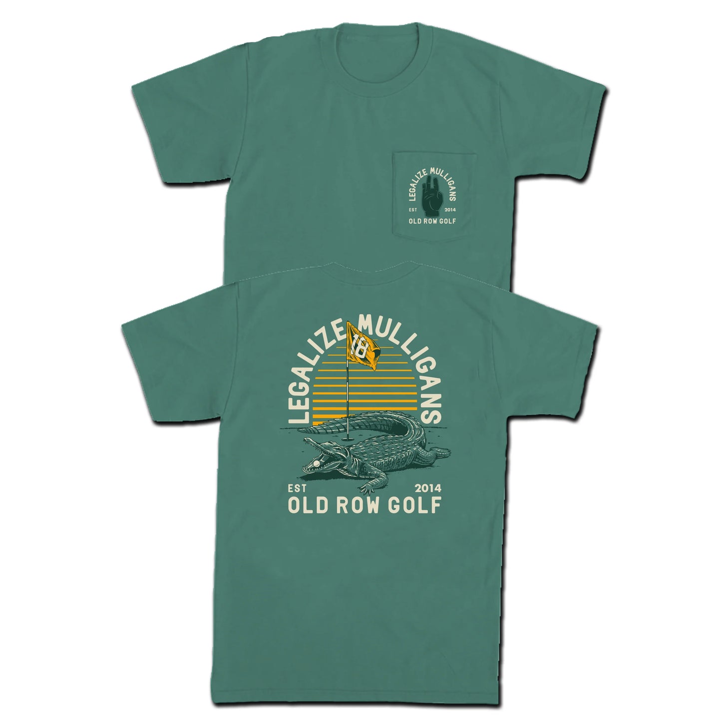 Old Row Legalize Mulligans Gator Pocket Tee