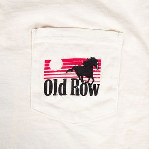 Old Row The Smokin' Cowboy Repeat SS Pocket Tee in Ivory