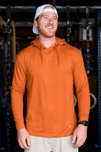 Burlebo Men's Performance Hoodie Orange