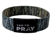 Load image into Gallery viewer, Versible Tree Bark Camo Brown &amp; Grey Tap to Pray Wristband