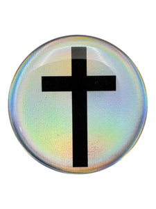 Versible Crystal + Cross Tap to Pray Sticker