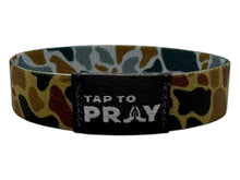 Load image into Gallery viewer, Versible River Rock Camo Sahara and Copper Tap to Pray Wristband