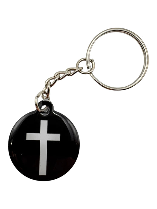 Versible Black + Cross Tap to Pray Keychain