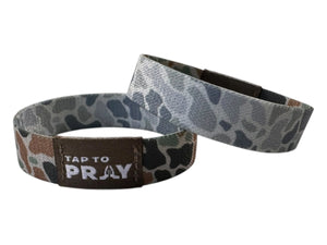 Versible River Rock Camo Classic & Sage Tap to Pray Wristband