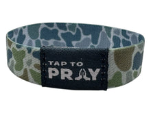 Load image into Gallery viewer, Versible River Rock Camo Moss &amp; Slate Tap to Pray Wristband