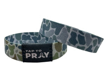 Load image into Gallery viewer, Versible River Rock Camo Moss &amp; Slate Tap to Pray Wristband