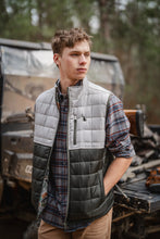 Load image into Gallery viewer, Local Boy Duck Down Reversible Vest in Forest Camo