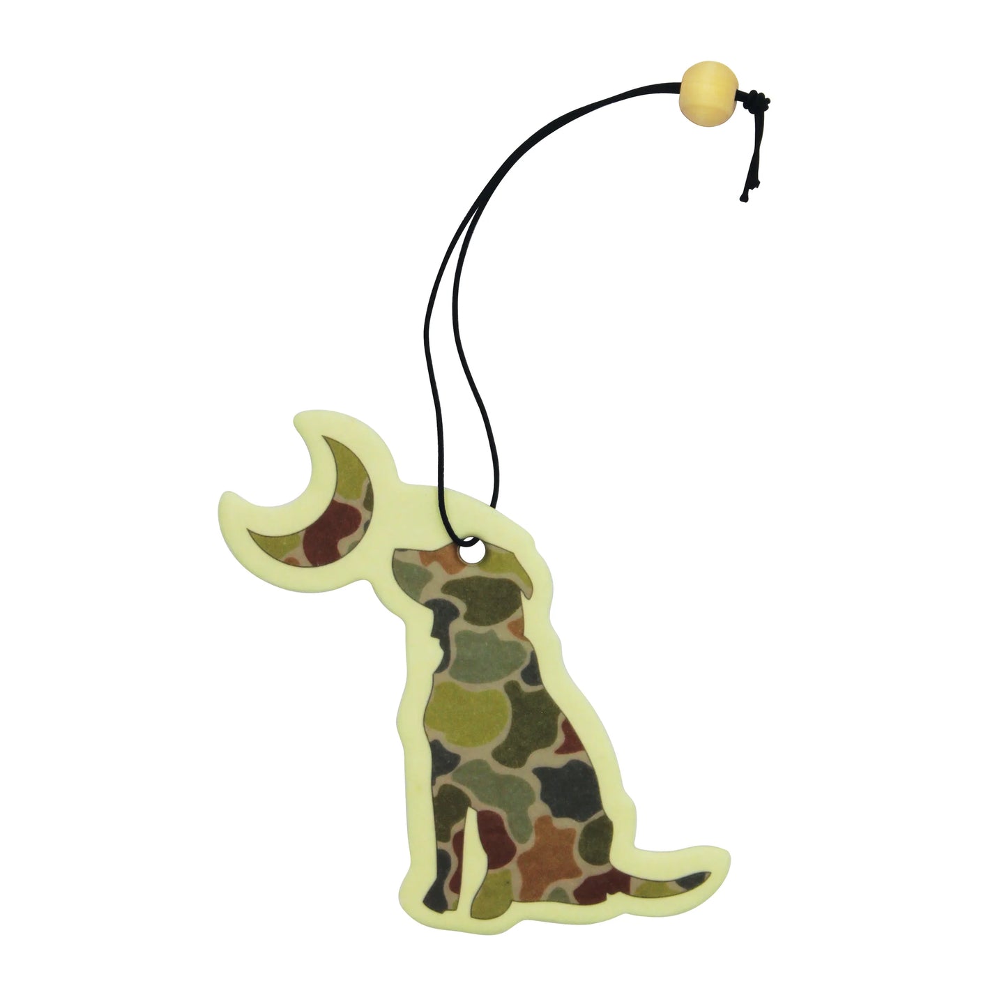 Local Boy River Camo Dog & Moon Air Freshener