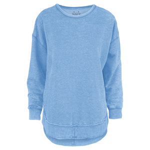 Royce Brand Melange West Hall LS Fleece in Light Blue