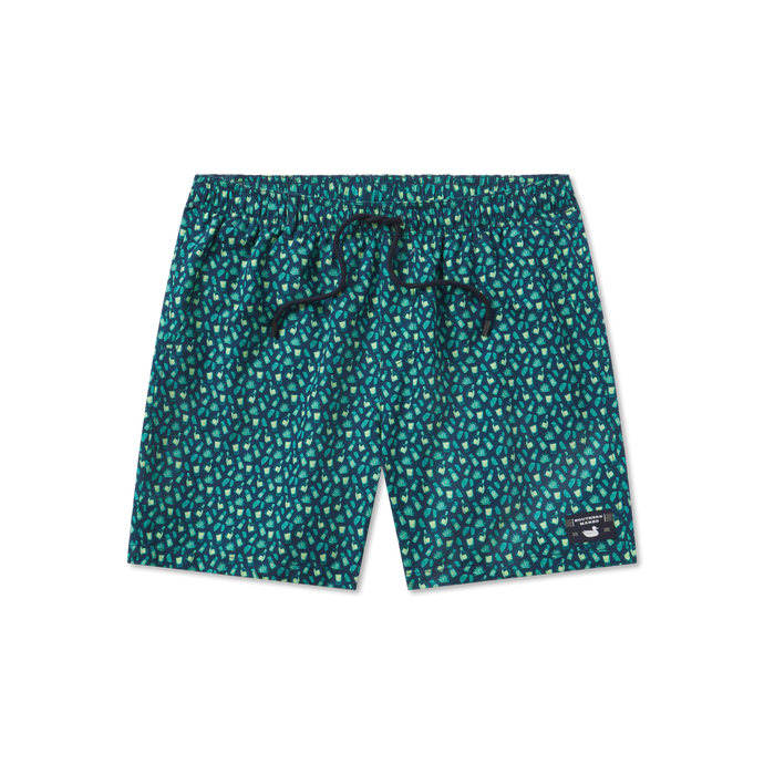 Southern Marsh Men's Harbor Salt & Lime Swim Trunk