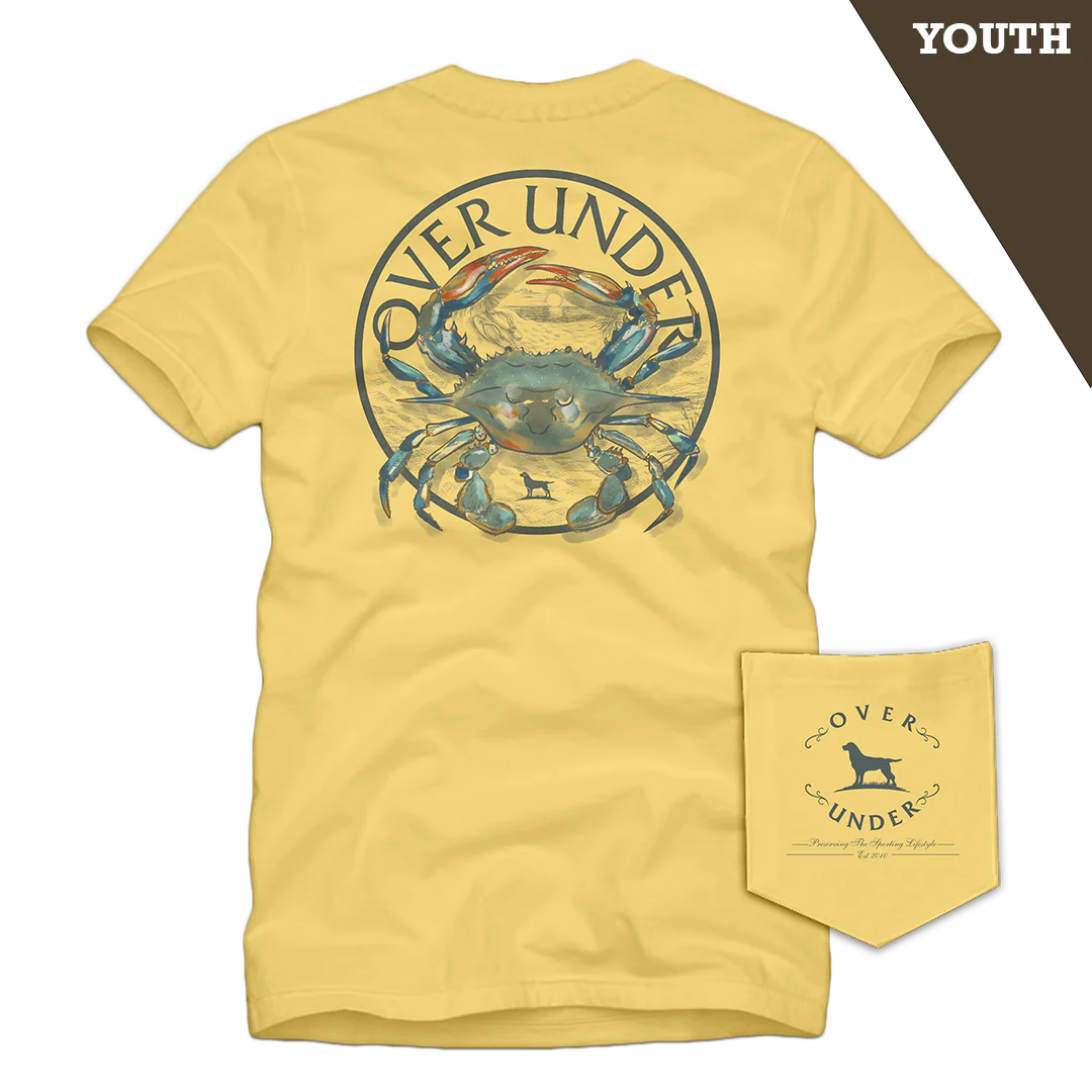 Over Under Youth Blue Crab SS Tee