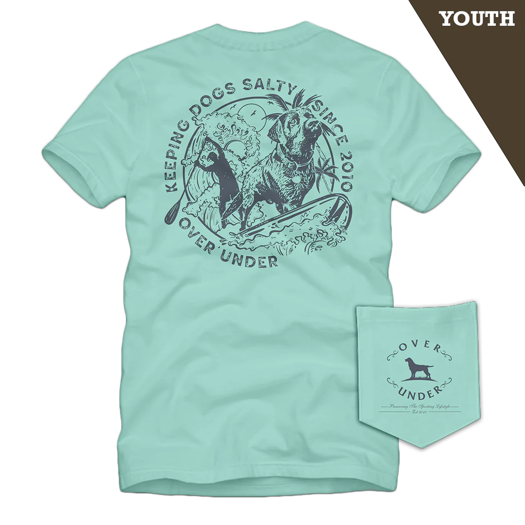 Over Under Youth Salty Surf Dog SS Tee