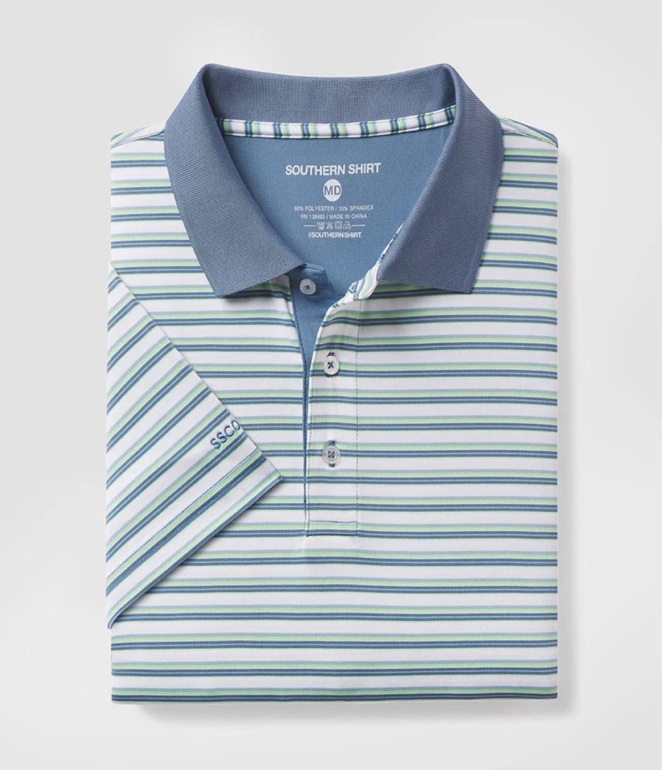 Southern Shirt Co. Men's Somerset Stripe Polo Off Course