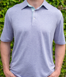 Southern Shirt Co. Men's Grayton Heather Polo Heather Lavender