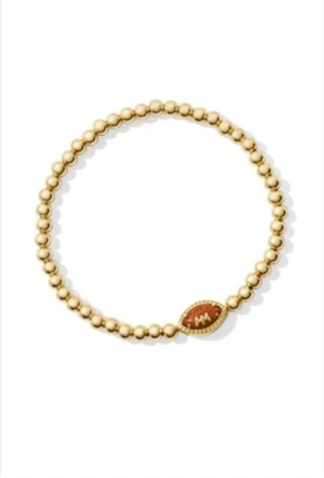 Kendra Scott Football Gold Stretch Bracelet