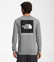 Load image into Gallery viewer, The North Face Men’s Box NSE LS Tee in Medium Grey Heather