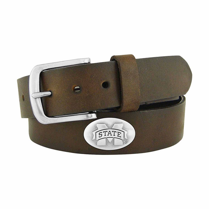 Concho MSU Leather Belt