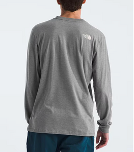 The North Face Men’s Varsity LS Tee in Medium Grey Heather