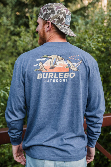 Burlebo Sunset Ducks LS Tee