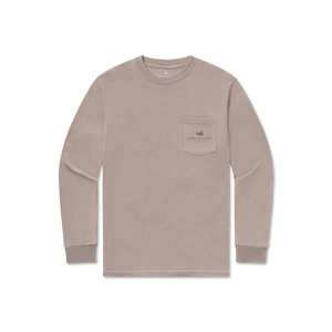 Southern Marsh Seawash Retro Duck Originals LS Tee in Burnt Taupe