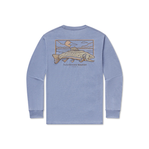 Southern Marsh Seawash Brook Trout LS Tee