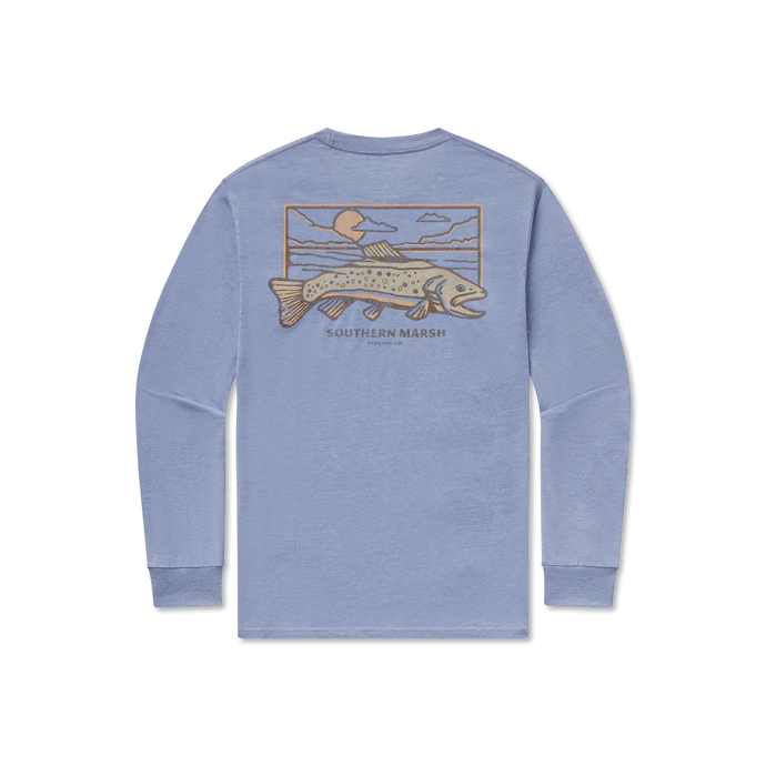 Southern Marsh Seawash Brook Trout LS Tee