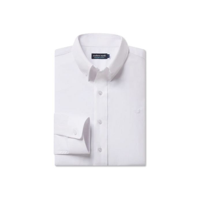 Southern Marsh Classic Oxford Dress Shirt White