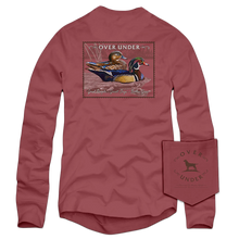 Load image into Gallery viewer, Over Under Wood Duck Stamp LS Tee