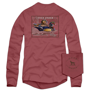 Over Under Wood Duck Stamp LS Tee