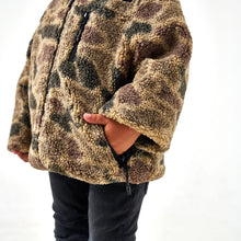 Load image into Gallery viewer, Burlebo Youth Sherpa Full Zip Jacket in Rocky Mountain Camo