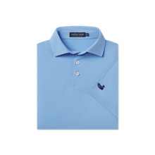 Load image into Gallery viewer, Southern Marsh Youth Galway Grid Performance Polo French Blue