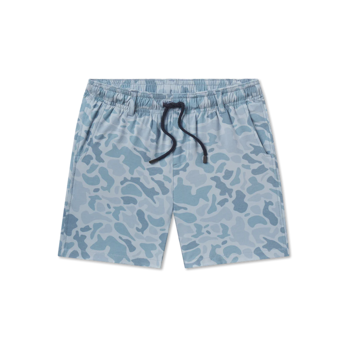 Southern Marsh Youth Harbor Stretch Seawash Lined Swim Trunks Light Blue Camo