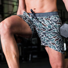 Load image into Gallery viewer, Burlebo 5.5" Athletic Shorts in Retro Duck Camo