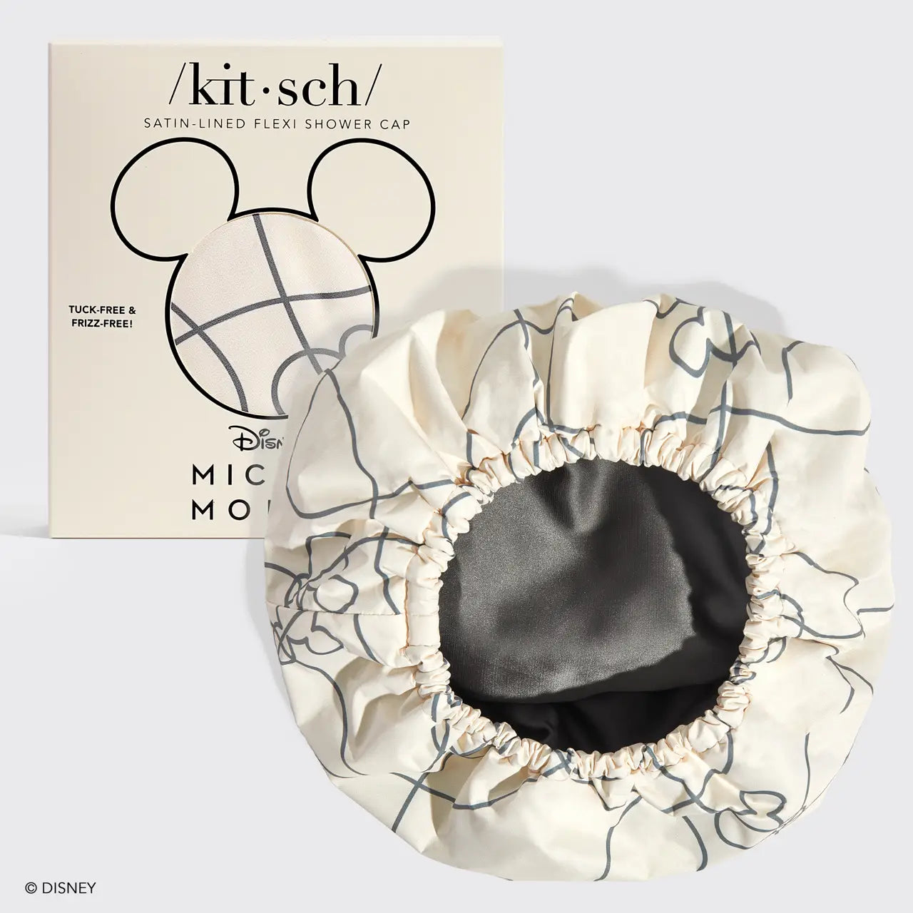 Mickey/ Minnie x Kitsch Satin Lined Flexi Shower Cap