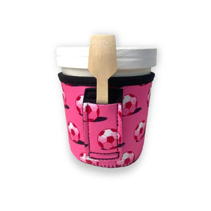 Pink Soccer Pint Size Ice Cream Handler