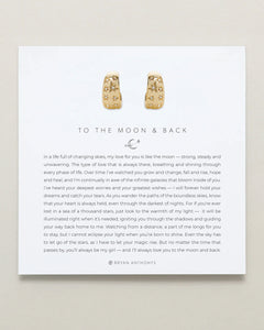 Bryan Anthonys To The Moon & Back Hoop Earrings in Gold