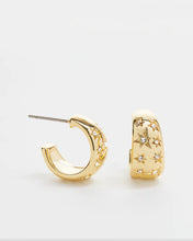 Load image into Gallery viewer, Bryan Anthonys To The Moon &amp; Back Hoop Earrings in Gold