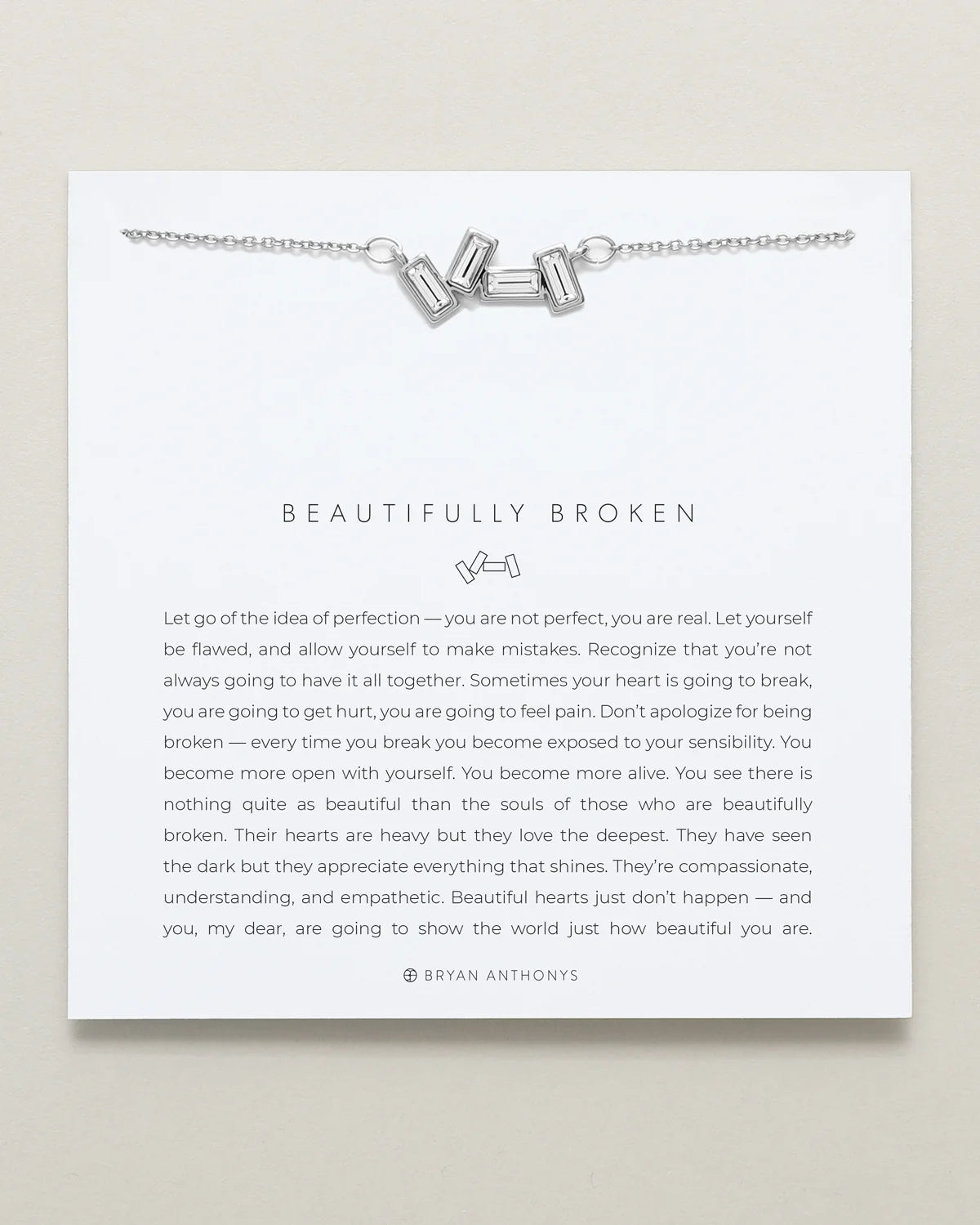 Bryan Anthonys Beautifully Broken Dainty Necklace Silver