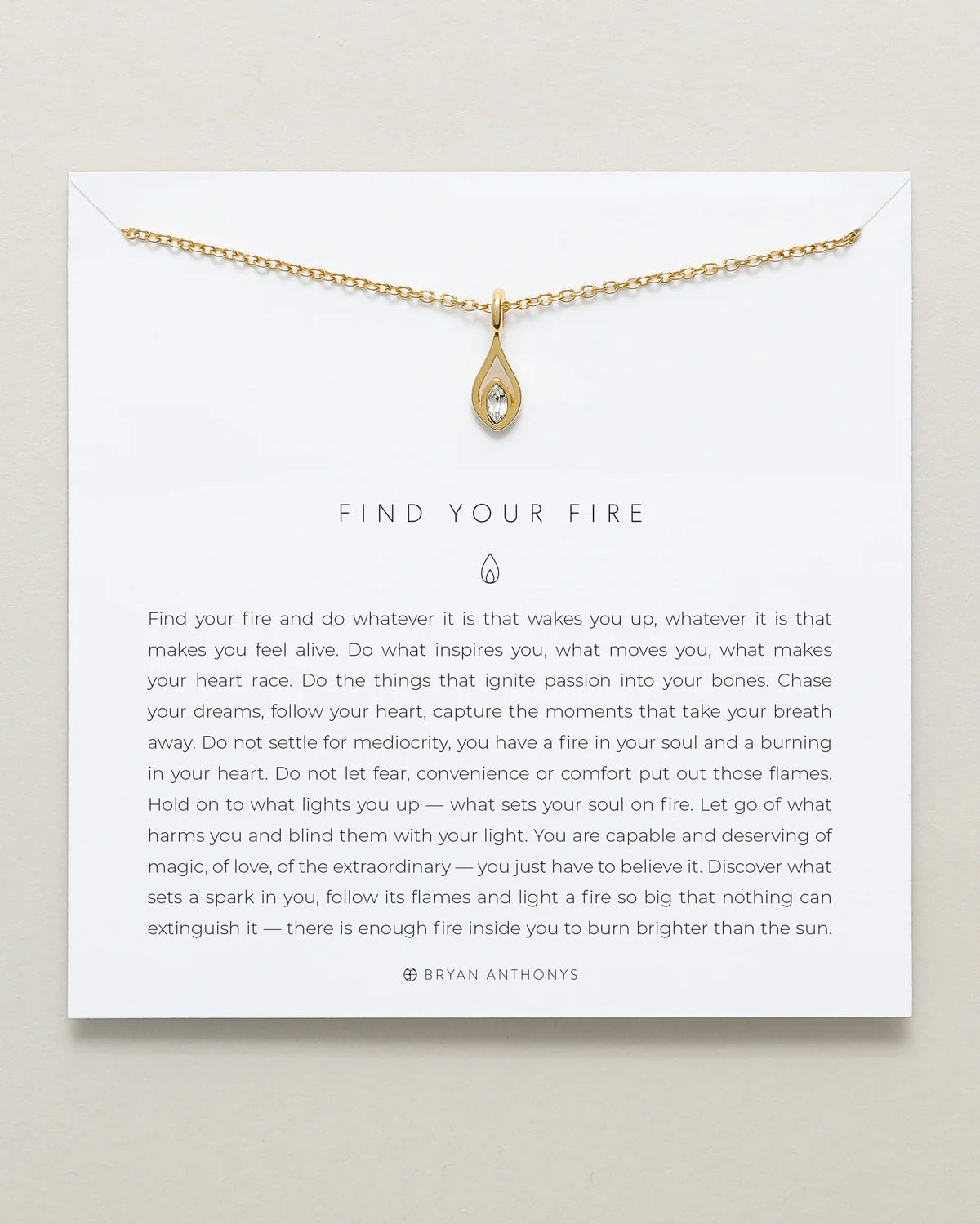 Bryan Anthonys Find Your Fire Necklace